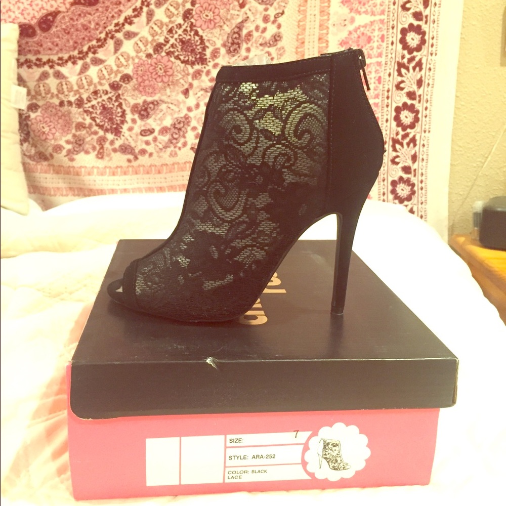 Charlotte Russe Lace Heels